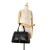 Fendi AB Fendi Black Calf Leather Unzipped Shoulder Bag Italy