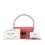 Prada B Prada Pink Saffiano Leather Lux Sound Satchel Italy