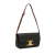 Celine AB Celine Black with Brown Coated Canvas Fabric Triomphe Claude Shoulder Bag Italy