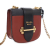 Prada B Prada Brown with Black Calf Leather City and Saffiano Cahier Crossbody Italy