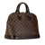 Louis Vuitton B Louis Vuitton Brown Damier Canvas Canvas Damier Ebene Alma PM France