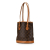 Louis Vuitton B Louis Vuitton Brown Monogram Canvas Canvas Monogram Petit Bucket France