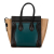 Celine B Celine Green with Multi Calf Leather Micro Tricolor Luggage Tote Italy