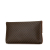 Celine B Celine Brown Coated Canvas Fabric Macadam Clutch Italy