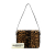 Burberry B Burberry Brown Calf Leather Large Leopard Print Grace Flap Shoulder Bag Italy