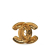 Chanel AB Chanel Gold Gold Plated Metal CC Quilted Brooch France