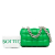 Bottega Veneta Green Lambskin Intrecciato Padded Chain Cassette Satchel Italy