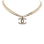 Chanel B Chanel Gold Gold Plated Metal Engraved CC Pendant Double Strand Necklace France