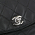 Chanel B Chanel Black Calf Leather Quilted skin Curvy Flap Italy