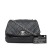 Chanel B Chanel Black Calf Leather Quilted skin Curvy Flap Italy