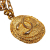 Chanel B Chanel Gold Gold Plated Metal CC Pendant Necklace France