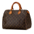 Louis Vuitton B Louis Vuitton Brown Monogram Canvas Canvas Monogram Speedy 30 France