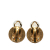 Chanel B Chanel Gold Gold Plated Metal CC Clip On Earrings France