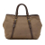 Prada B Prada Brown Canvas Fabric Canapa Logo Satchel Turkey