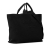 Prada B Prada Black Canvas Fabric Canapa Drill Tote Italy