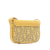 Christian Dior AB Dior Yellow Canvas Fabric Nano Oblique Lock Pouch Crossbody Italy