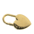 Hermès B Hermès Gold Gold Plated Metal Annee De La Fantaisie Heart Cadena Lock Charm France