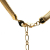 Saint Laurent B Yves Saint Laurent Gold Gold Plated Metal Logo Plate Pendant Necklace Italy