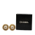 Chanel B Chanel Gold Gold Plated Metal CC Faux Pearl Clip On Earrings France