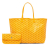 Goyard B Goyard Yellow Coated Canvas Fabric Goyardine Saint Louis PM France