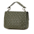 Valentino AB Valentino Green Olive Green Lambskin Leather Leather Medium Rockstud Spike Satchel Italy