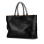 Bottega Veneta AB Bottega Veneta Black Lambskin Leather Leather Large Lambskin Intrecciato Arco Tote Italy