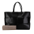 Bottega Veneta AB Bottega Veneta Black Lambskin Leather Leather Large Lambskin Intrecciato Arco Tote Italy