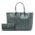 Goyard B Goyard Black Coated Canvas Fabric Goyardine Claire Voie Saint Louis PM France