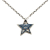 Chanel AB Chanel Silver 18K White Gold Metal Comete Geode Diamond Pendant Necklace Small France