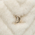 Chanel AB Chanel White Ivory Fur Natural Material Chevron Round Clutch with Chain France