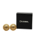 Chanel B Chanel Gold Gold Plated Metal CC Clip On Earrings France