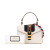 Gucci B Gucci White Ivory Calf Leather Mini skin Sylvie Satchel Italy