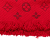 Louis Vuitton AB Louis Vuitton Red Wool Fabric Logomania Scarf Italy