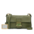 Fendi B Fendi Green Olive Green Calf Leather Baguette Crossbody Italy