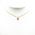 Christian Dior B Dior Gold Gold Plated Metal Crystal Pendant Necklace Germany