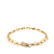 Chanel B Chanel Gold 18K Yellow Gold Metal C Link Bracelet France