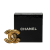 Chanel B Chanel Gold Gold Plated Metal CC Quilted Brooch France