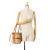 Gucci B Gucci Brown Beige Rattan Natural Material Small Cestino Wicker Bucket Bag Italy