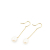 Tiffany & Co B Tiffany Gold 18K Yellow Gold Metal Pearls By The Yard Drop Earrings United States