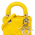 Christian Dior AB Dior Yellow Lambskin Leather Leather Micro Lambskin Cannage Lady Dior Italy