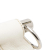 Prada B Prada White Calf Leather Vitello Daino Bar Handle Bag Italy