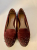 Lola Cruz Jewel Slipper Burgundy Suede