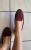 Lola Cruz Jewel Slipper Burgundy Suede