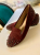 Lola Cruz Jewel Slipper Burgundy Suede