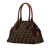 Fendi B Fendi Brown Canvas Fabric Zucca Etniko Handbag Italy