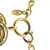 Chanel B Chanel Gold Gold Plated Metal Quilted CC Pendant Necklace France