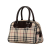 Burberry B Burberry Brown Beige Canvas Fabric House Check Handbag United Kingdom