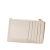 Saint Laurent AB Saint Laurent White Calf Leather Quilted Cassandre Card Holder Italy