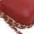 Chanel AB Chanel Red Calf Leather CC Quilted skin Chain Around Phone Holder Italy