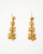 Chanel Clover Dangling Gold Earrings